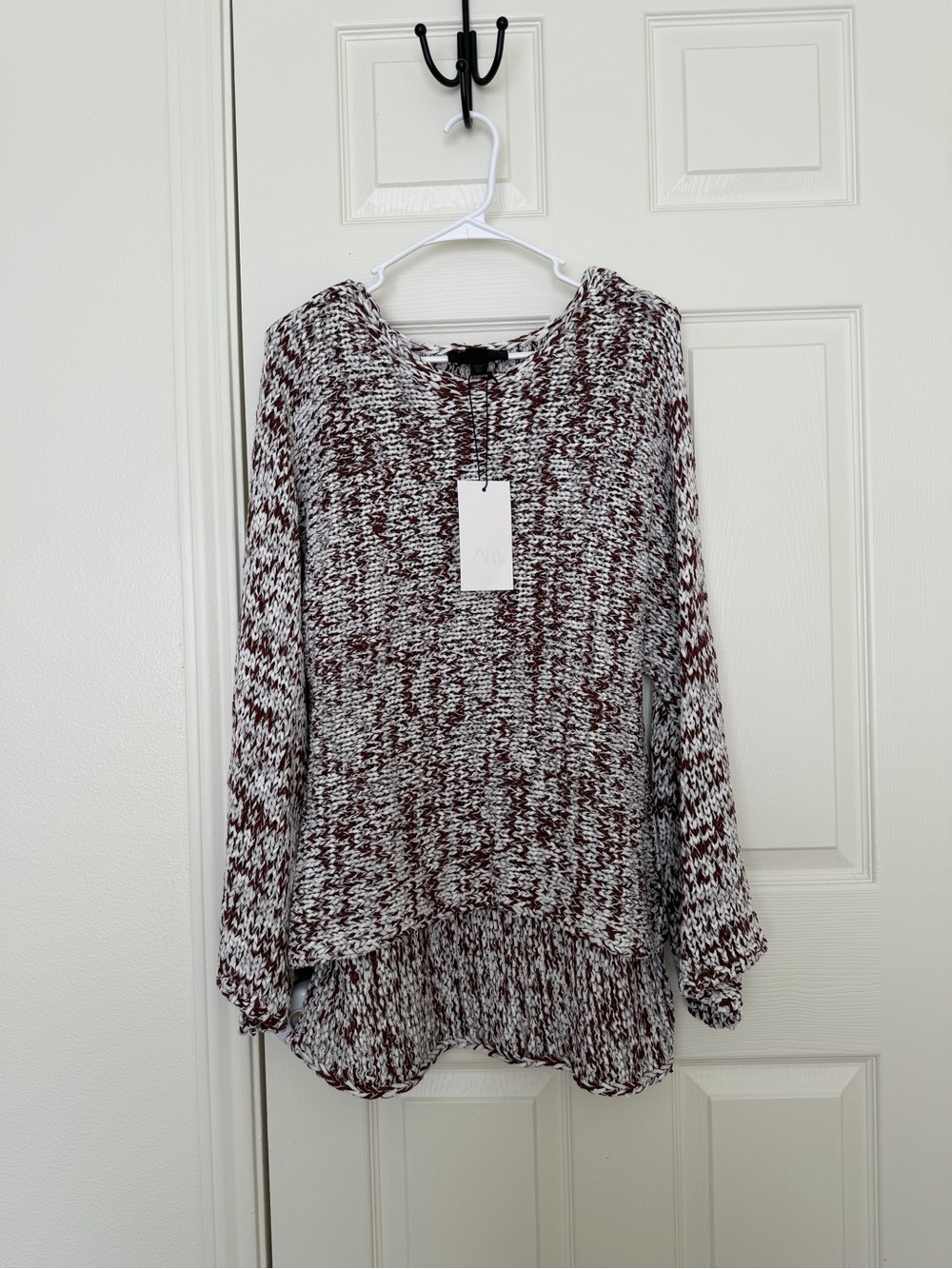 Zara marled knit sweater